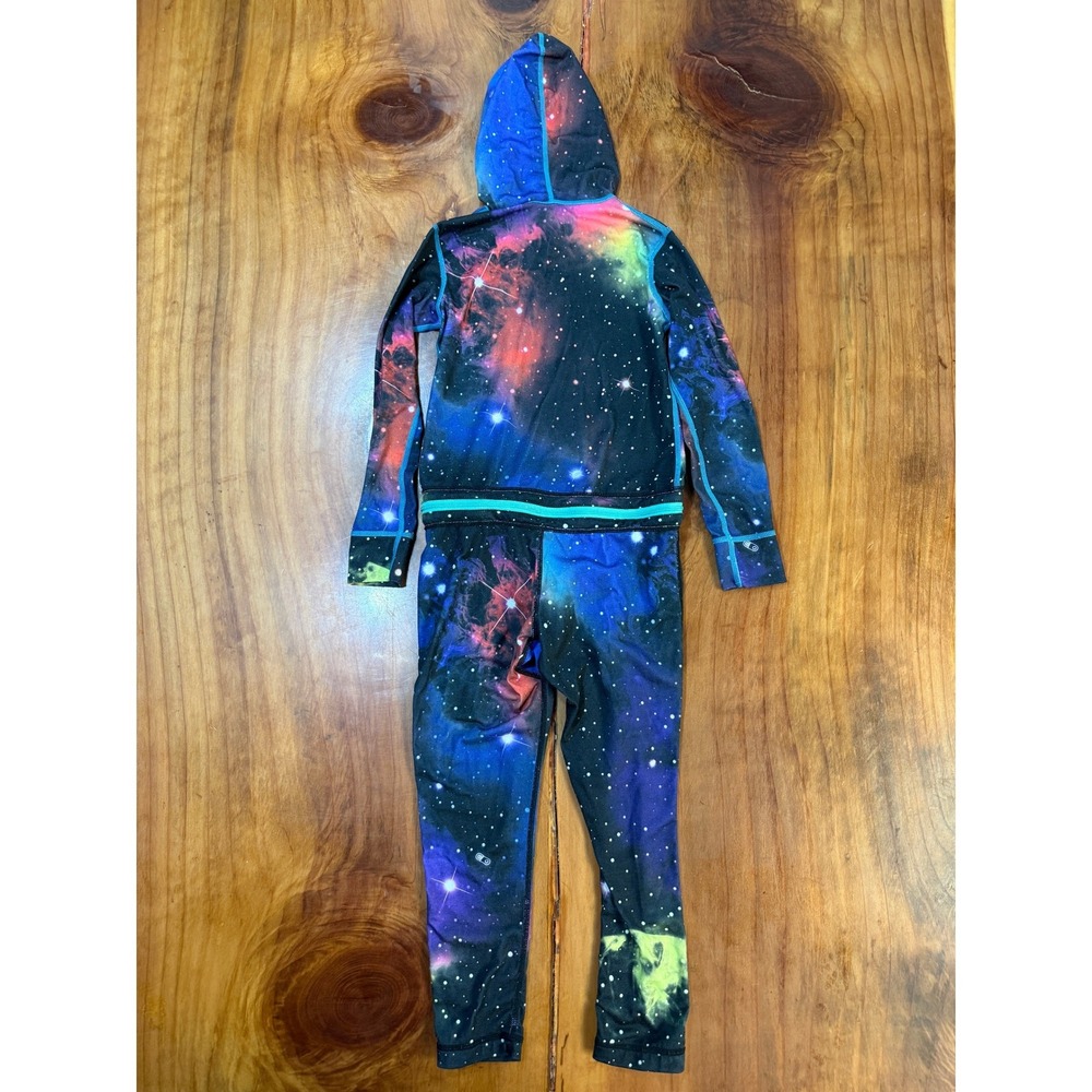 Airblaster Ninja Suit XS 5-6 Galaxy Print Hooded Zip Polyester Ski S3-15 - Picture 5 of 6